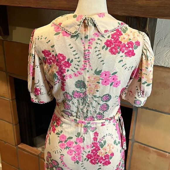 Vintage Union made floral maxi dress, size S! - Picture 8 of 16
